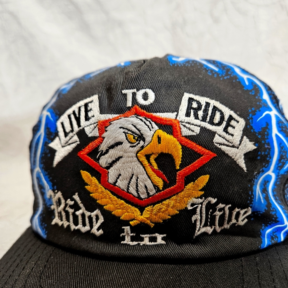 Vintage Live To Ride Snapback - Picture 6 of 10